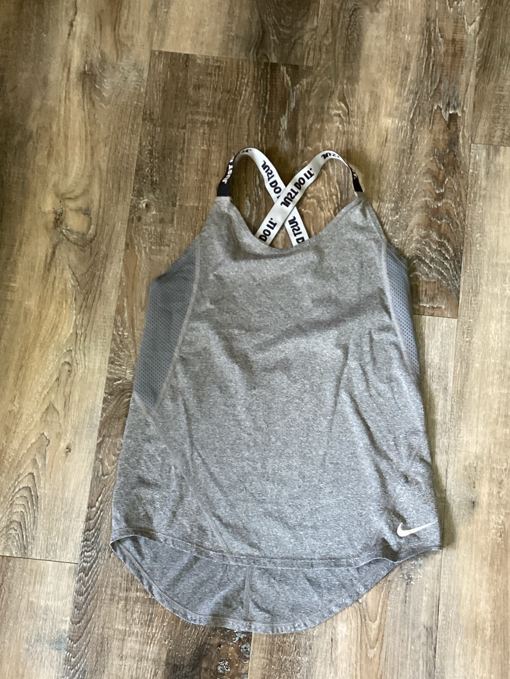 Nike Gray Crisscross Strap Women's Tank Top